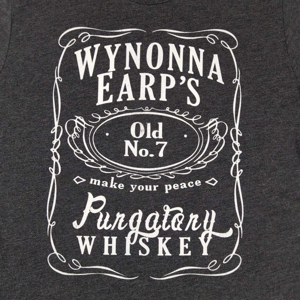 Bella Canvas Unisex Wynonna Earp Purgatory Whiskey Graphic Tee L Charcoal Gray